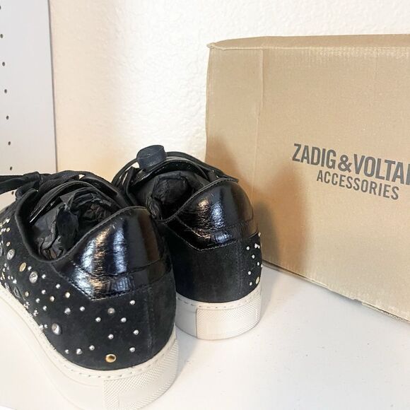 Zadig & Voltaire Zv1747 Bijou Women's  Sneakers Shoes Size 41/9.5-10 New - Picture 13 of 15